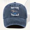 pc Tralalero Tralala Shark Letter Print Adjustable Retro Washable Baseball Cap Unisex Street Style Outdoor Sun Hat  Perfect G