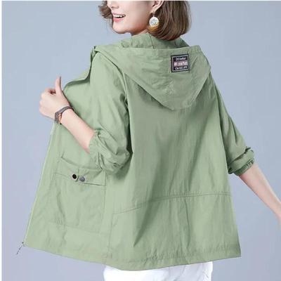 Summer Women's Sun Protection Clothing Jacket Thin Coat Casual Windbreaker Female Sun Protection Jacket Basic Zipper Coat Tops