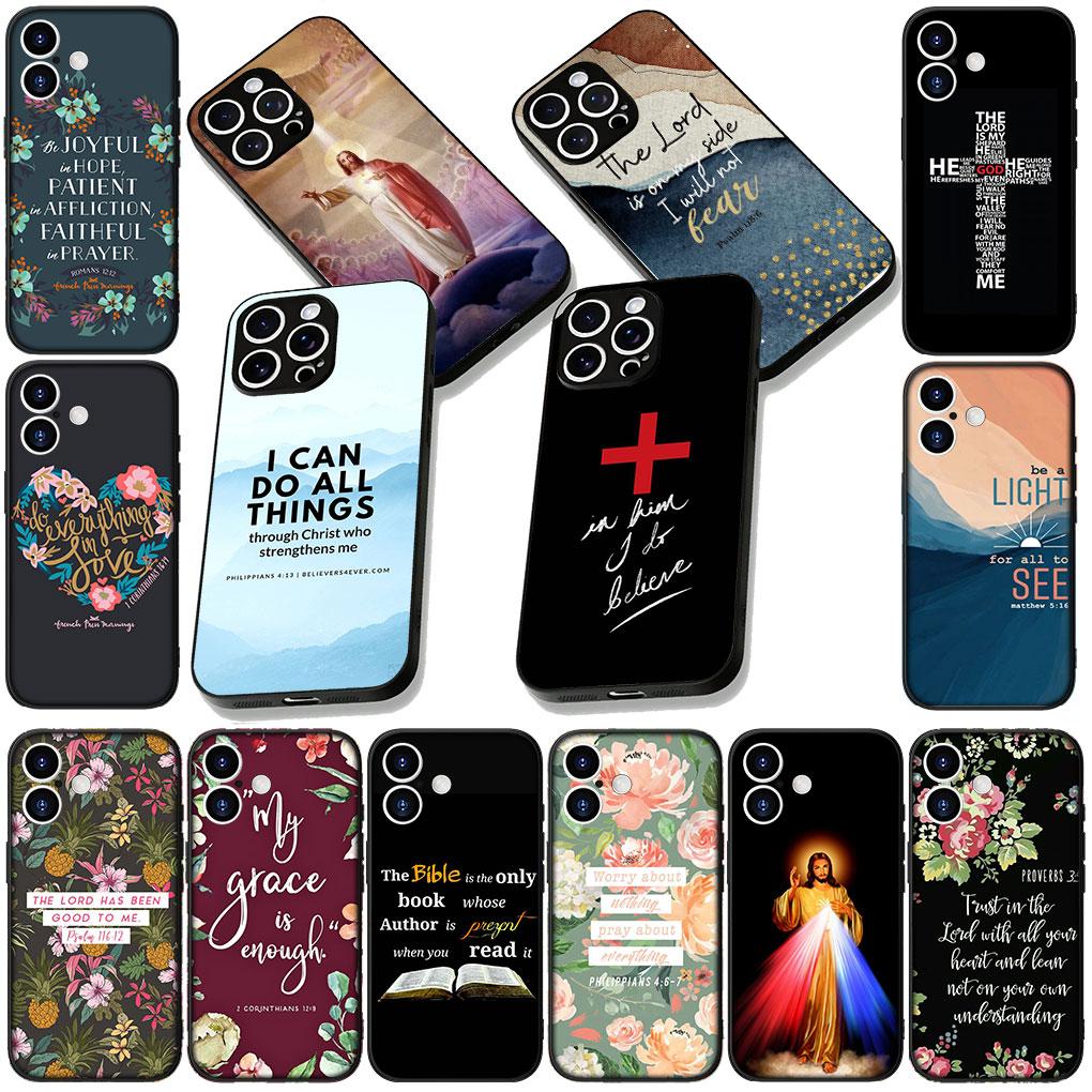 Flower Christ Bible Verse Jesus Christian Cover for Motorola Moto G86 G14 G35 G34 G45 G55 G64 G75 G85 G24 G15 G54 G57 Power Case