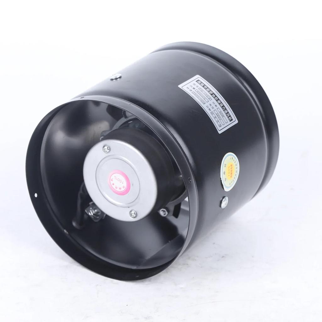 Axial Pipe Metal Blower Bathroom Fan Channel Pipe Fan 500m³/h Channel Duct Extractor Insert Exhaust Fan