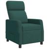 Massage Recliner Dark Green Fabric