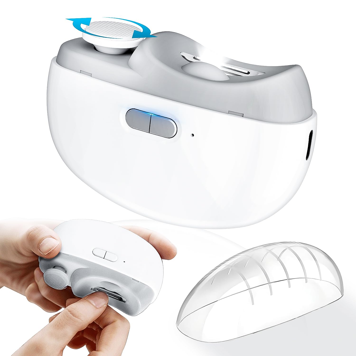 

Новые и улучшенные популярные электрические кусачки для ногтей, электрическая пилка для ногтей и электрический маникюрный аппарат для ногтей, автоматический маникюр для ногтей, светодиодная подсветка, простой электрический маникюр, предотвращает