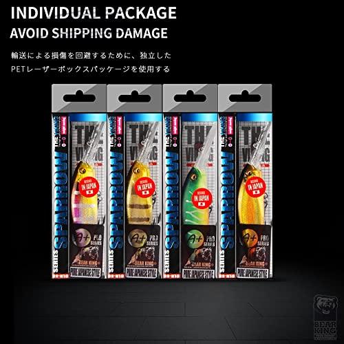 Fish Bait Flakes, 70mm, 15g, Diving, 3m, Magnet Weight System, New Fishing Lure, Minnow Crank Warbler, Fishing Tackle Hook, Hikari Goldfish Bait (E)