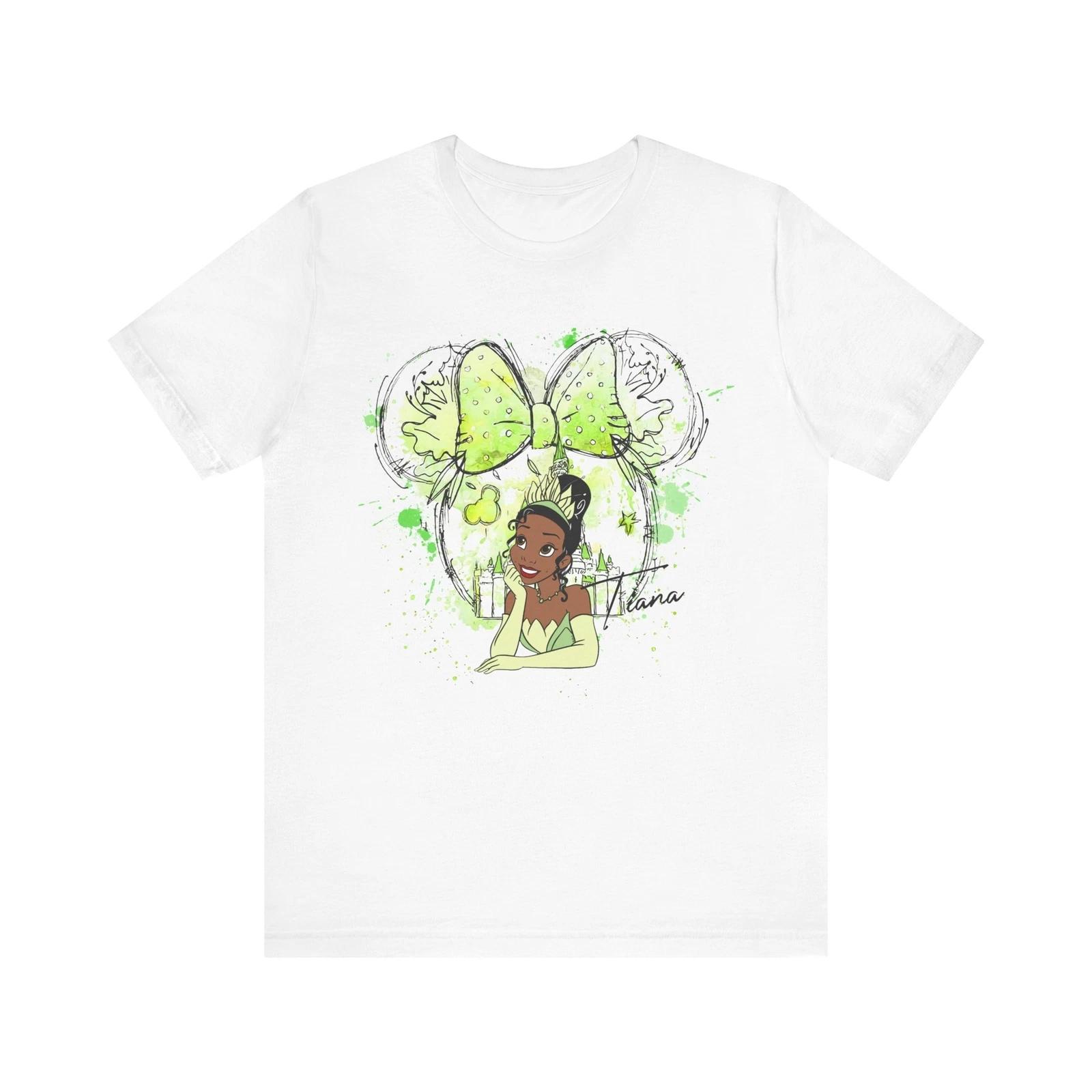 Disney Princess Tiana Tee - Watercolor Design 4XL