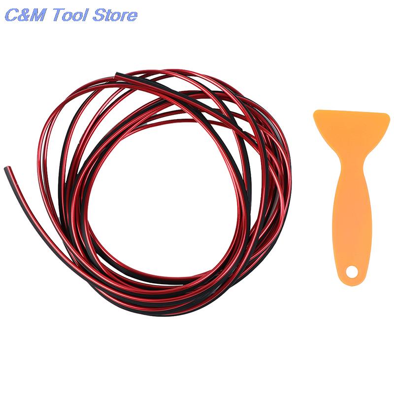 New 5M Universal Auto Chrome Car Seal Accessories Styling Interior Exterior Decoration Door Strip Moulding Trim Dashboard Edge