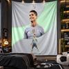 Wandbehang Wandteppich Cristiano Ronaldo Druck Stoff für Wohnzimmer Schlafzimmer Heimdekoration