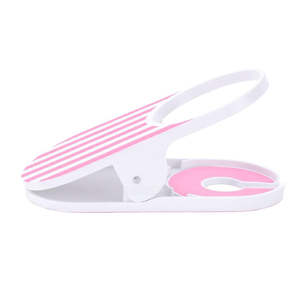 Clip On Cup Holder Universal Fit Strong Grip Non Slip Silicone Pad Desk Drink Holder Clip Pink