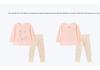 Little Maven European-Style Autumn Girls' Cartoon Bunny Floral Outfit