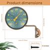 4 Inch Thermometer Hygrometer Dual Scale Display Window Temperature Humidity Monitor for Patio Garage Greenhouse Garden Wall