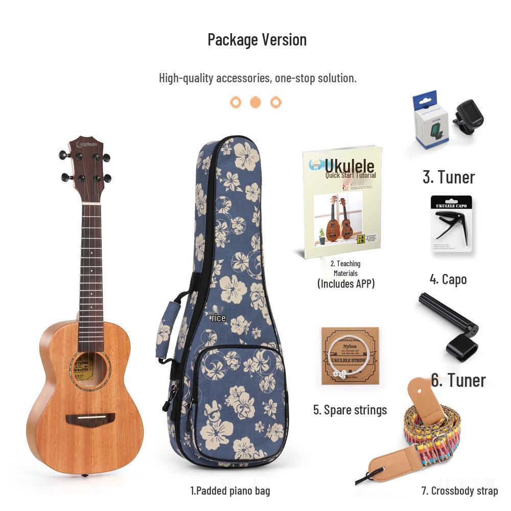 Langting 23 Solid Mahogany Ukulele Set