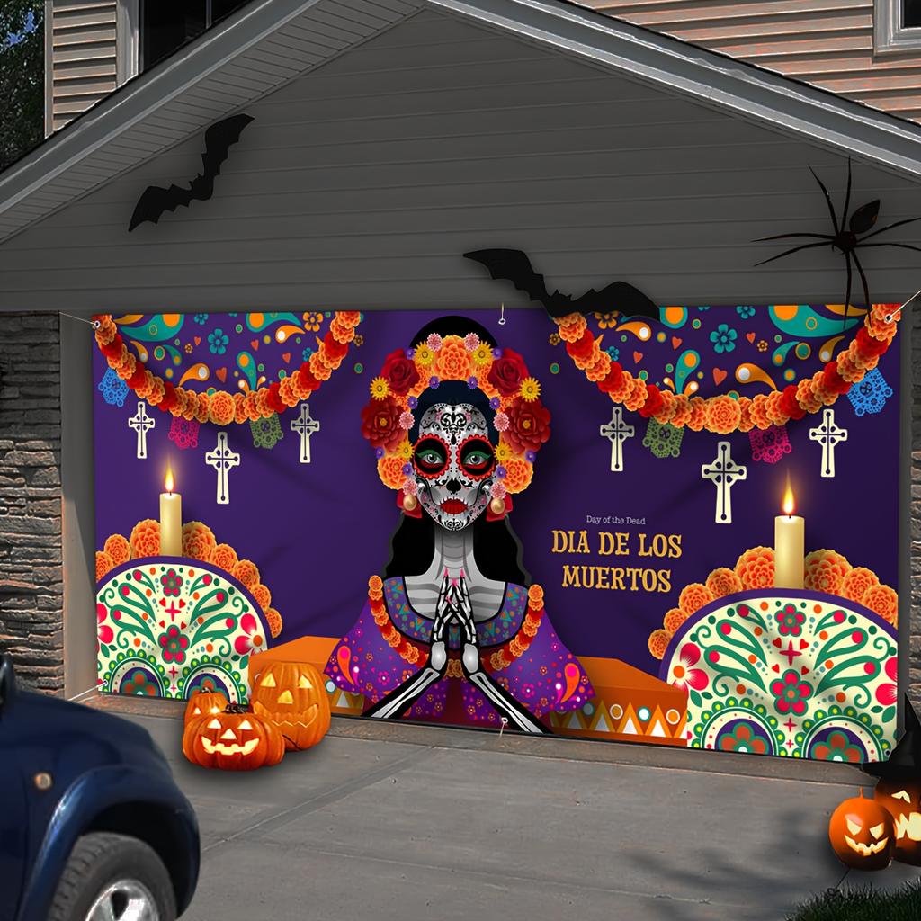 1pc Sacred Day of the Dead Decor Backdrop Outdoor Decor For Backdrop Holiday