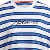 Adidas Sport Performance Series SS24 Comfortable Crew Neck Striped Short Sleeve T-Shirt Unisex Tops Blue IR5822