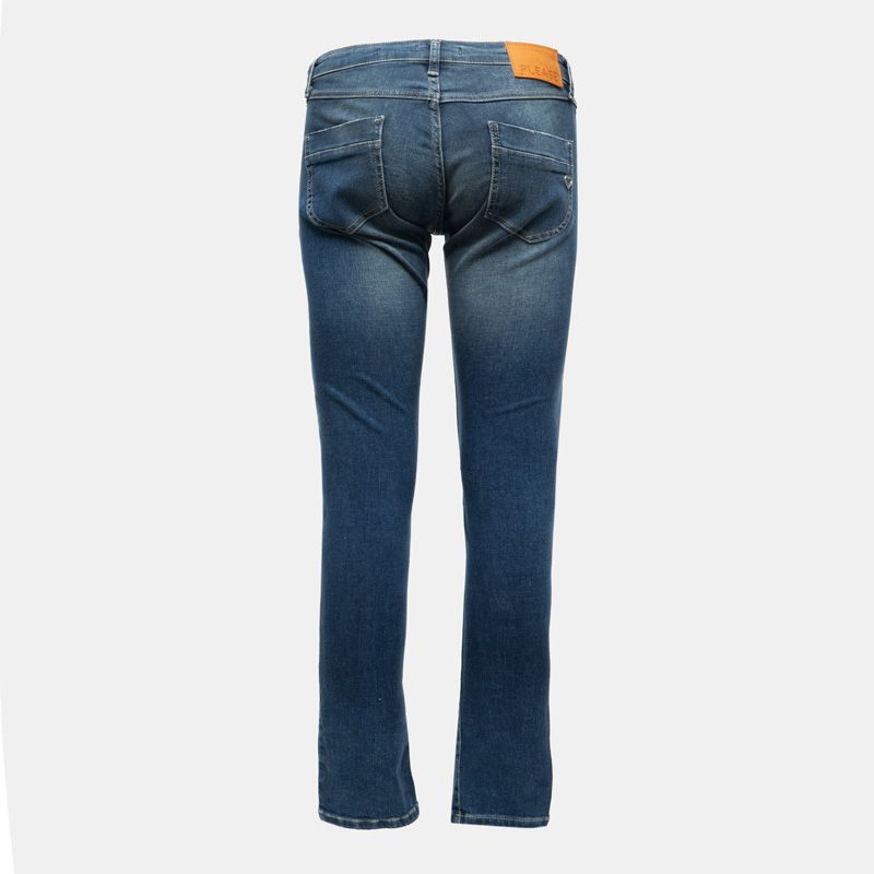 Raw Denim Low-rise Jeans Women PLEASE