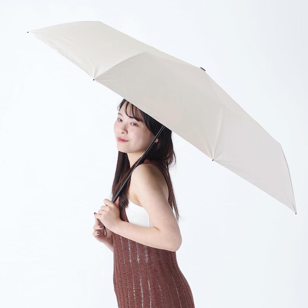 Nifty Colors Folding Peach Drop Carbon Lightweight Mini 5198BG Umbrella, Light-Shielding Fiber, 65,