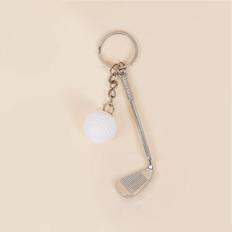 1PC Golf Ball for Kids Gifts Key Ring for Sport Lovers Key Holder Mini Metal Keychain Key Chain