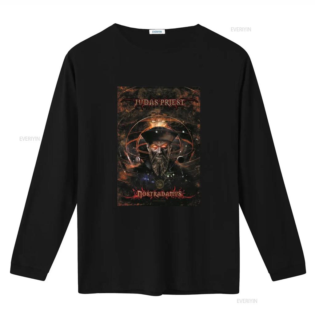 Judas Priest Nostradamus Heavy Metal Band Concert T Shirt Vintage Washed Soft Streetwear Stylish Casual Graphic Unisex