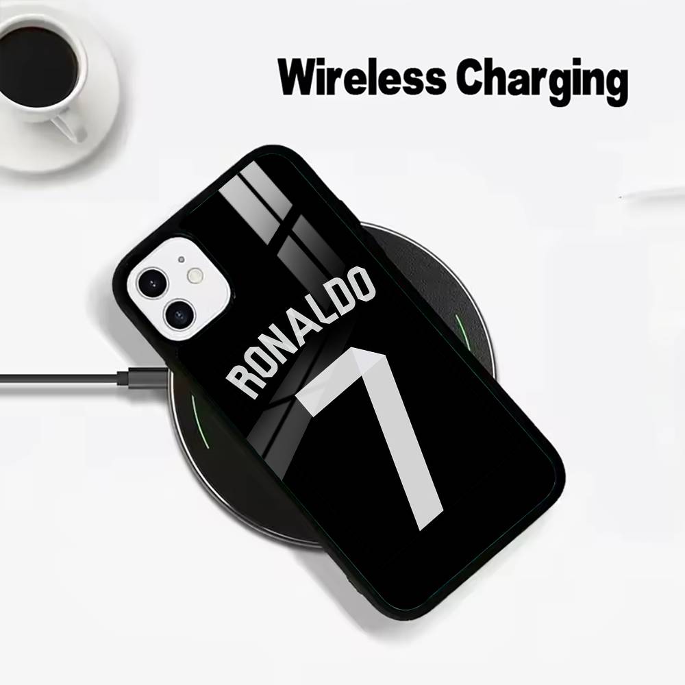

No7-C-R-7-Ronaldo Wireless charging phone case compatible with iPhone 17/16/15/14/13/12/11 iPhone11Pro