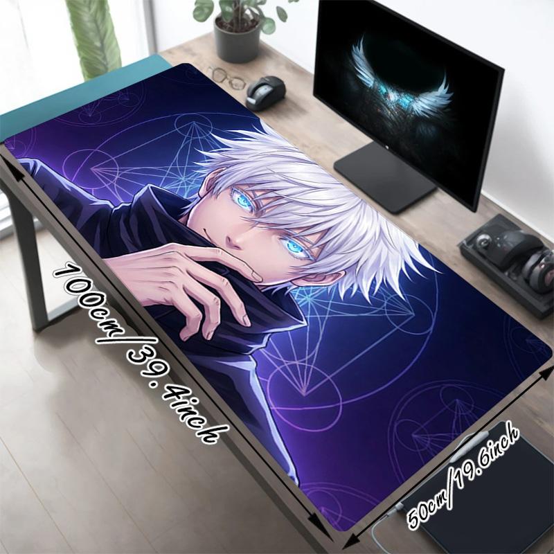 Killua Xl Gaming Mouse Pad Nonslip Rubber Base Stitched Edge Waterproof Desk Mat For Pc Laptop Gamer Office Computer Accessories C92923