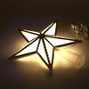 Glitter Shining Christmas Tree Topper Five-pointed Star Glowing Star Light  Home Decor