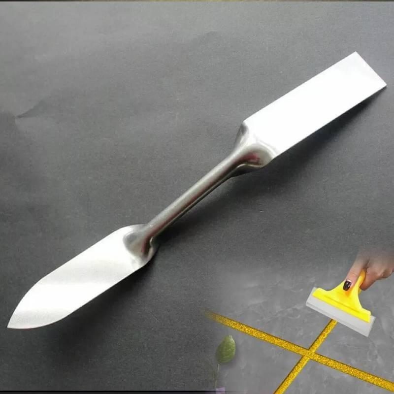New Angle Glass Glue Scraper Stainless Steel Putty Knife With Chromium Vanadium Steel Body