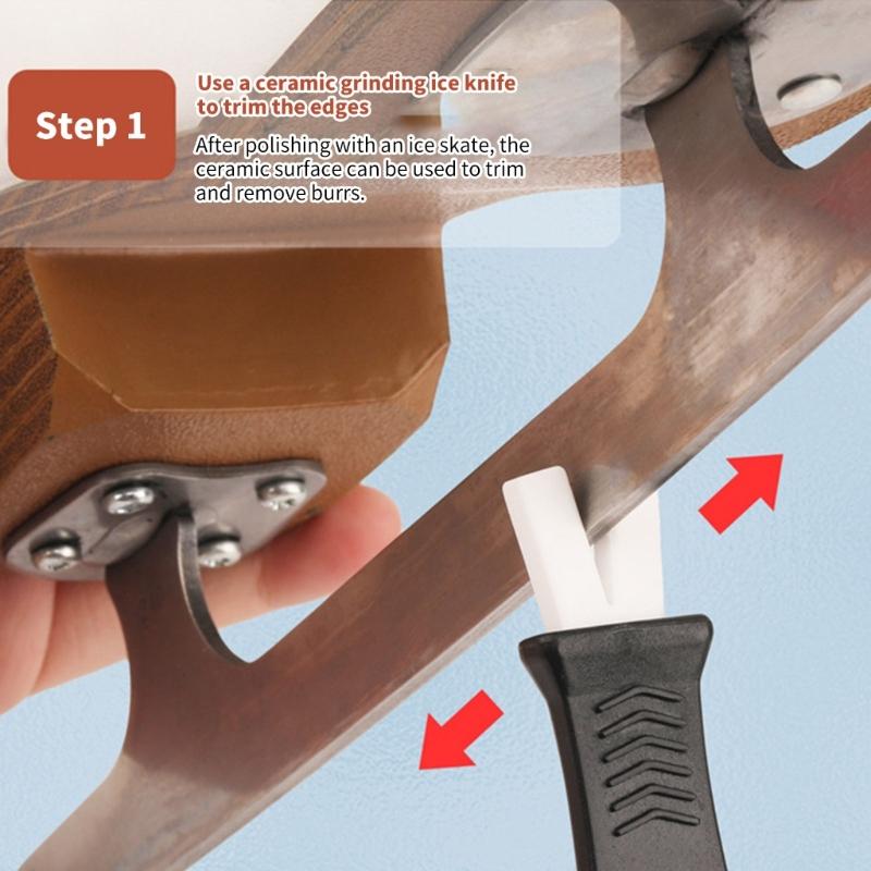 Portable Ice Skate Sharpener Practical Hockey Skate Sharpening Tool Professional Ice Skate Sharply Tool for Hockey Skates