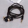 Wired In-Ear Earphones Stereo Bass Sound Noise Cancelling Headphones with Mic for Sports Gaming Commute