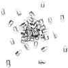 Wholesale Stainless Steel Rope Chain Cords Crimp Bead End Caps Suit For 1/2/3mm Jewelry Making DIY Bracelet Necklace Connector