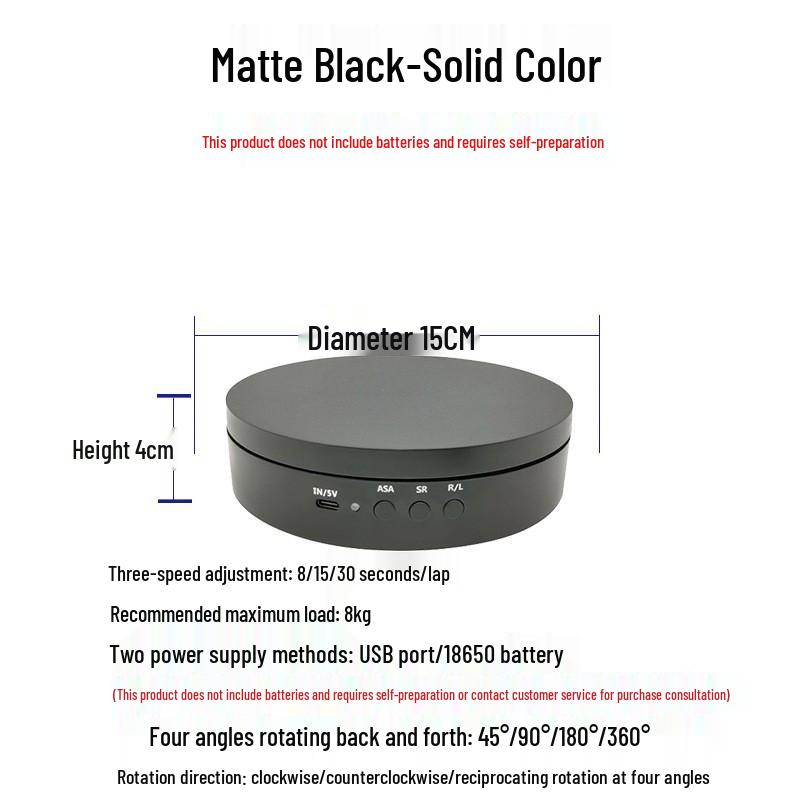 Adjustable Smart Electric Display Turntable for Live Streaming and Shooting