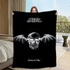 Blanket Flannel Warm Comfort Soft Avenged Sevenfold Plush Rock for Sofa Band Living Room Office Bedroom Travel
