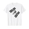 Iss International Space Station Silhouette T Shirt Vintage Washed Homme Top For Everyday Wear Slightly Streetwear Graphic