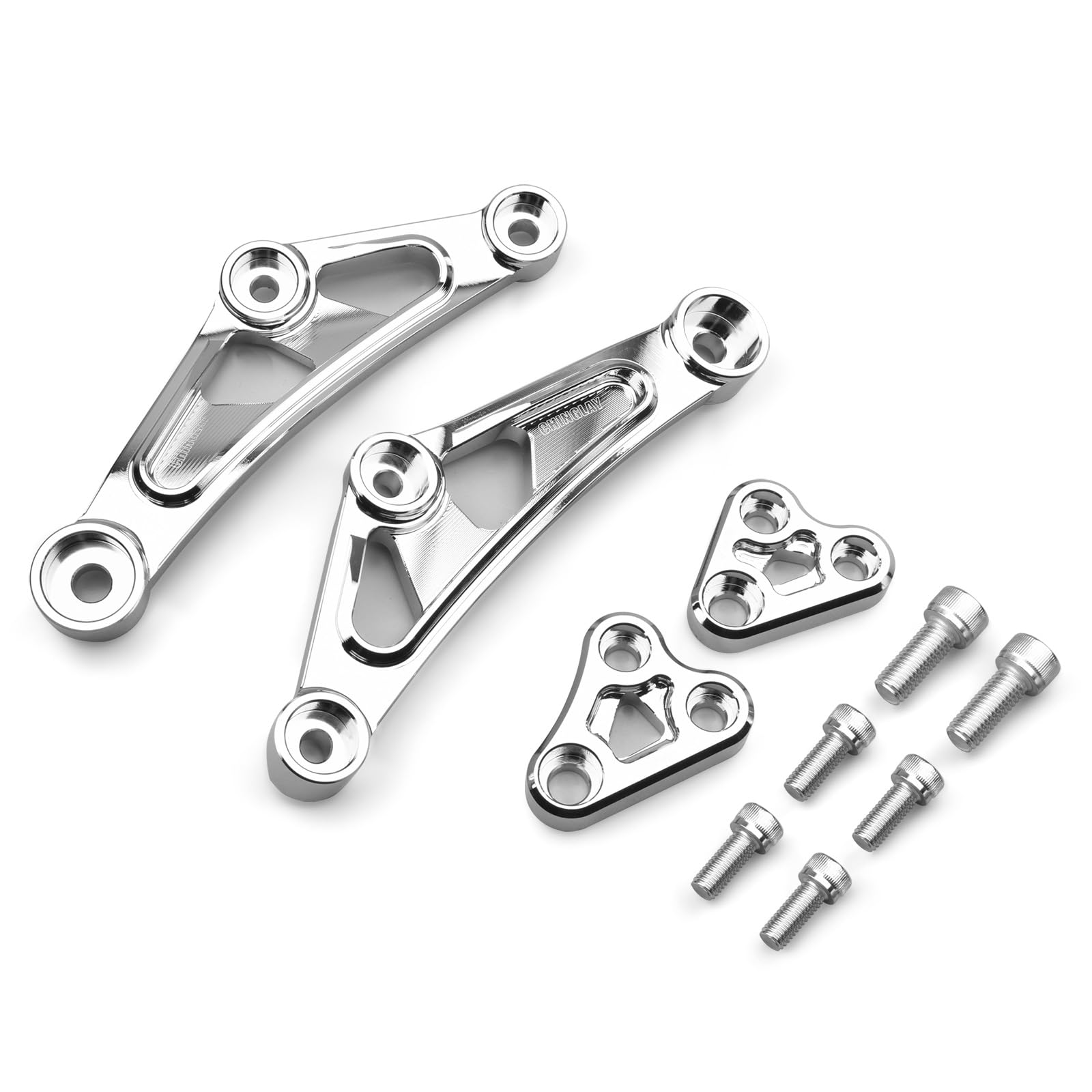 

Engine Mount Reinforcement Bracket Frame Support Aluminum CNC High Compatible with Z900RS CAFE Kit, Alloy, Machined, Rigidity, (2018-2025) (Chrome