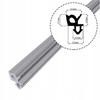 Seal for PVC windows S-1387F GRAY 1m