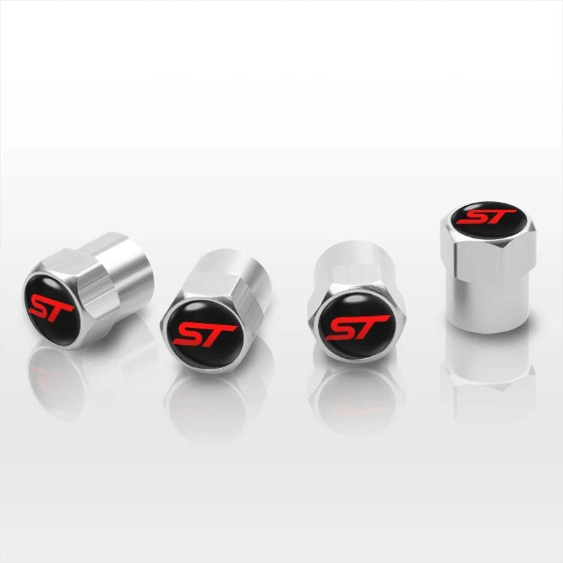 ST Line Style Tyre Valve Caps Air Stem Covers for Focus Kuga Explorer Edge Escape Ranger Bronco Valve Stems 1