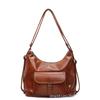 Retro shoulder tote bag large capacity bag women's 2025 new fashion multi-purpose casual commuter backpack