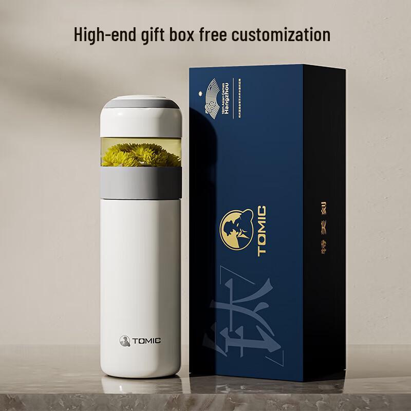 TOMIC Pure Titanium Tea Infuser Insulated Mug