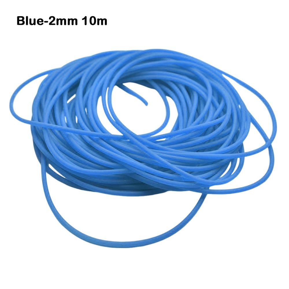 2025 2/2.2mm Fishing Elastic Band Solid Rubber 10m Tied Line Rope Strapping Tennis Lost rope Band Rope