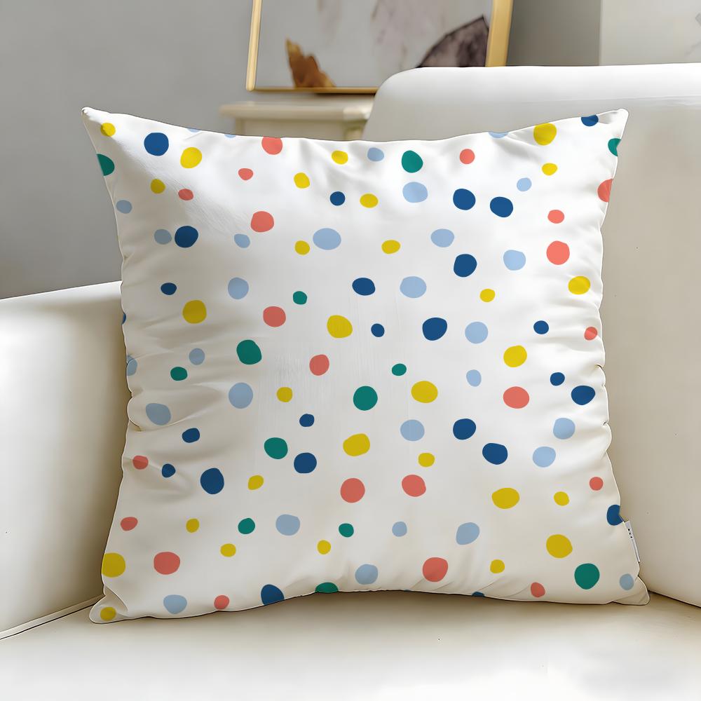 classic art theme Nordic simple dots Cushion Cover Soft & Easy-Wash Pillow Case – Versatile for Couch, Bed, Travel and Office