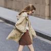 TonLion Women's 2025 Autumn Hooded Mid-Length Jacket