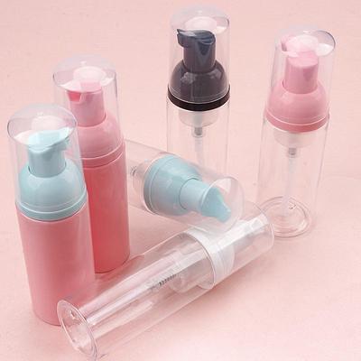 60ml PET Plastic Foaming Mousse Dispenser - Refillable Travel Facial Cleanser Bottle