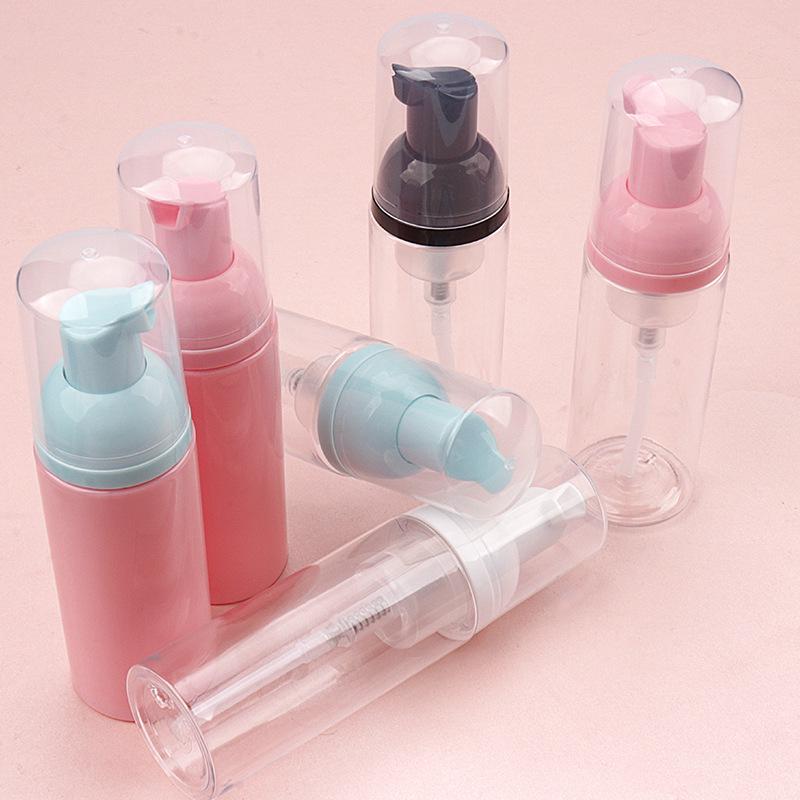 60ml PET Plastic Foaming Mousse Dispenser - Refillable Travel Facial Cleanser Bottle