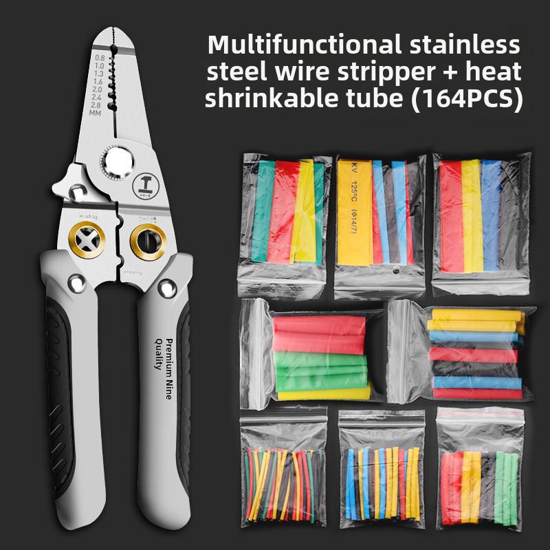 Green Forest Multi-Function Wire Stripping and Crimping Pliers – Industrial-Grade Electrician's Tool