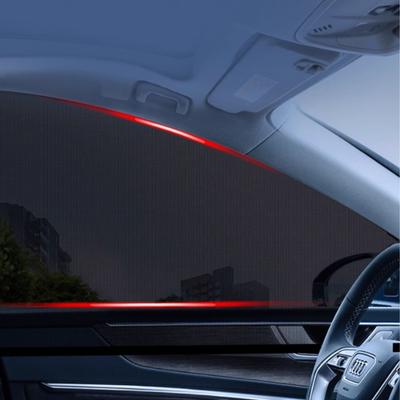 Cortinas de proteção solar para carro, cortinas à prova de mosquitos de verão, rede de malha universal para janela lateral, proteção solar respirável, porta dianteira automática