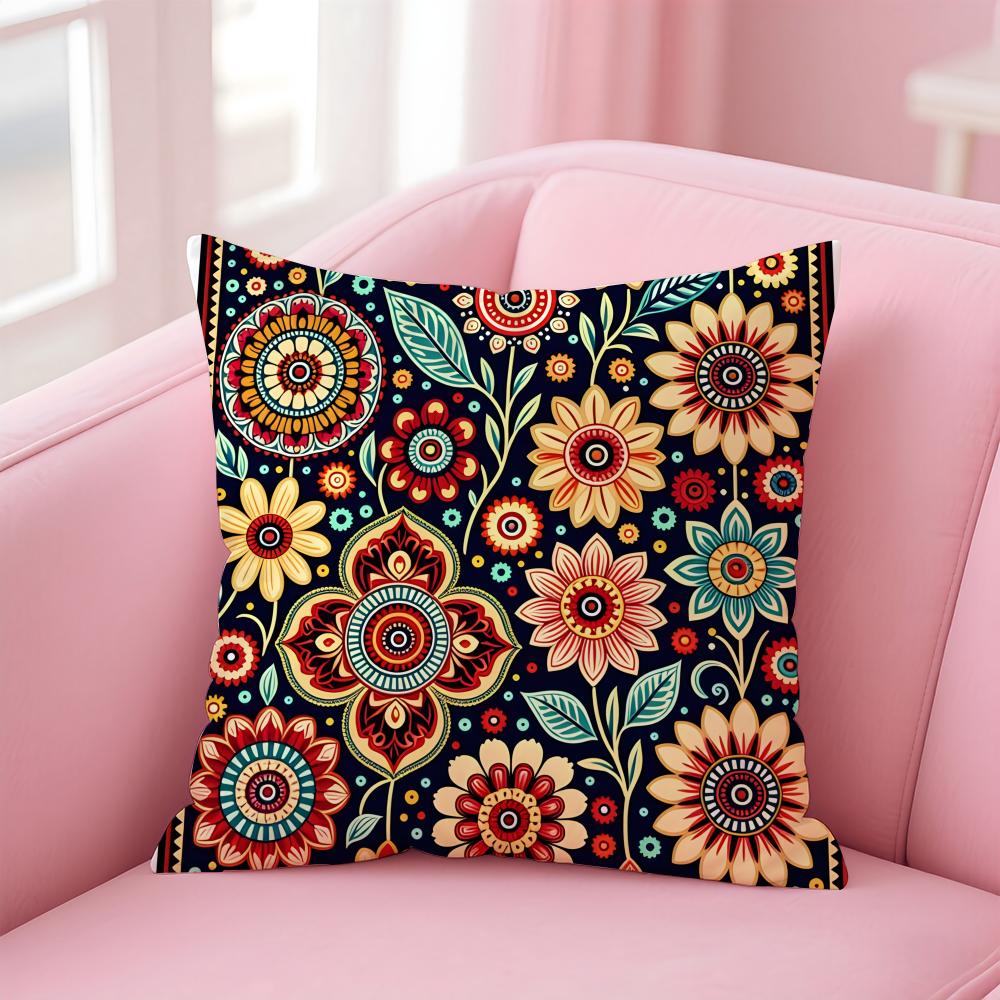 B-Bohemia Cushion Cover Pillowcase Short Plush Invisible Zipper Room Sofa Cushion Cover