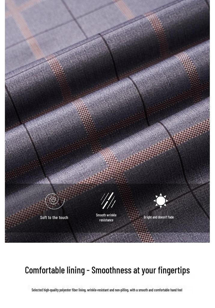 2025 Spring Men's Business Casual Lapel Jacket - Middle-aged Dad Wear