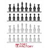 Tori Factory 1/12 IDEA Series Figure Chess Game Set with Resin Spare Hands, Resin Kit ID-12, Molded In Color