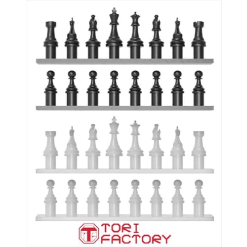 Tori Factory 1/12 IDEA Series Figure Chess Game Set with Resin Spare Hands, Resin Kit ID-12, Molded In Color