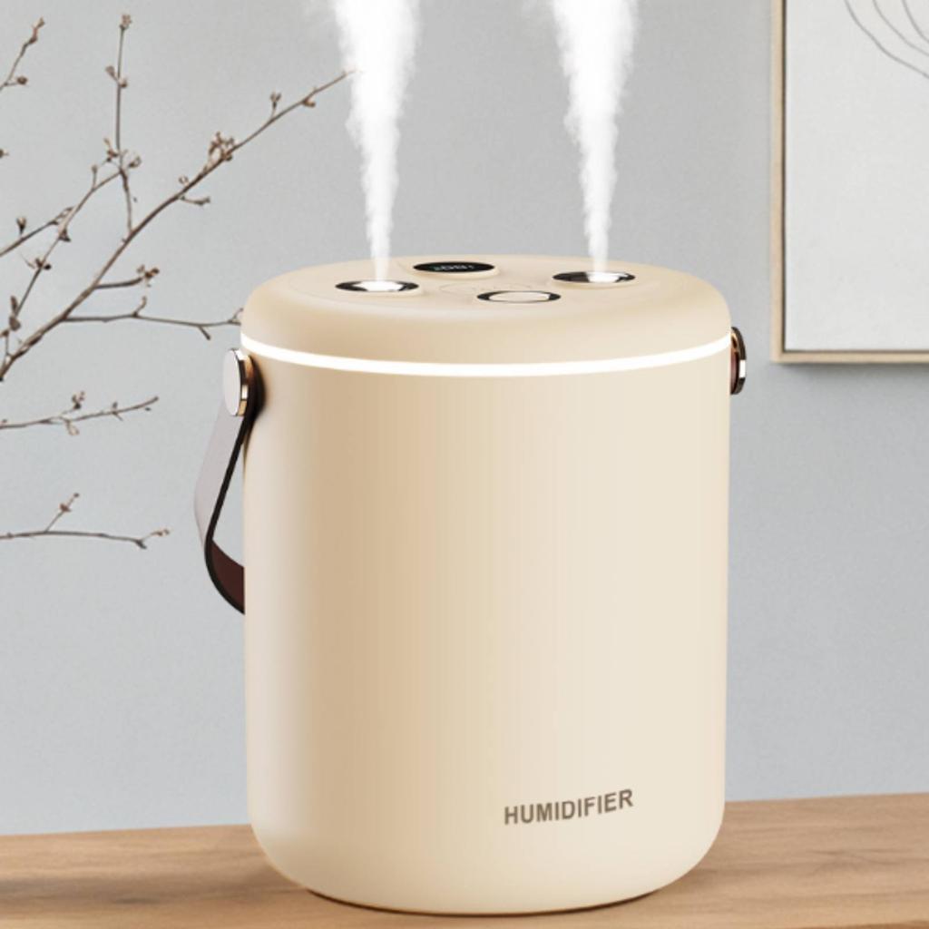 Digital Humidifier Large Capacity USB Desktop Humidifier Night Use Auto Shut-Turn off for Bedroom, Office