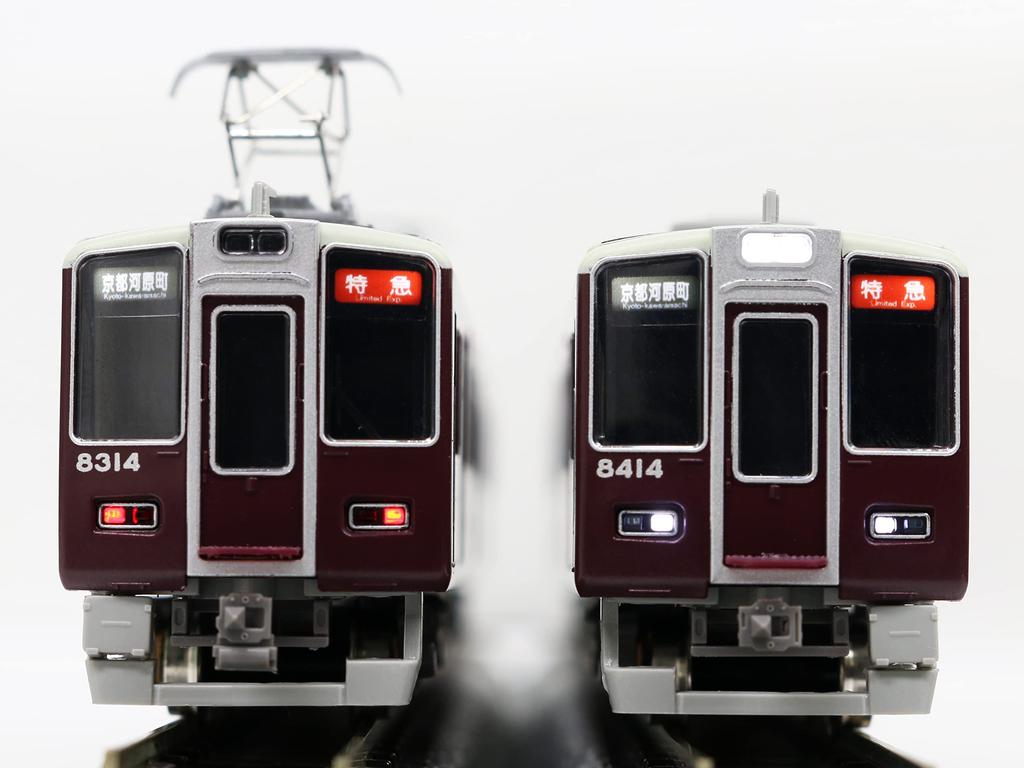 Greenmax N gauge Hankyu 8300 series (2nd train, 8314 formation, white light) basic 6-car formation set (with motor) 31521 model train