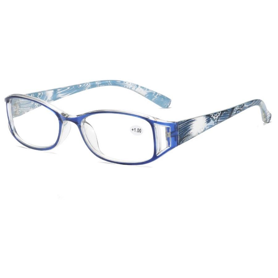 

New Fashionable Reading Glasses Women Printed Elderly Hyperopia Glasses Resin Anti Blue Light Presbyopia Plain Eyewear +1.0 +4.0 +1.0