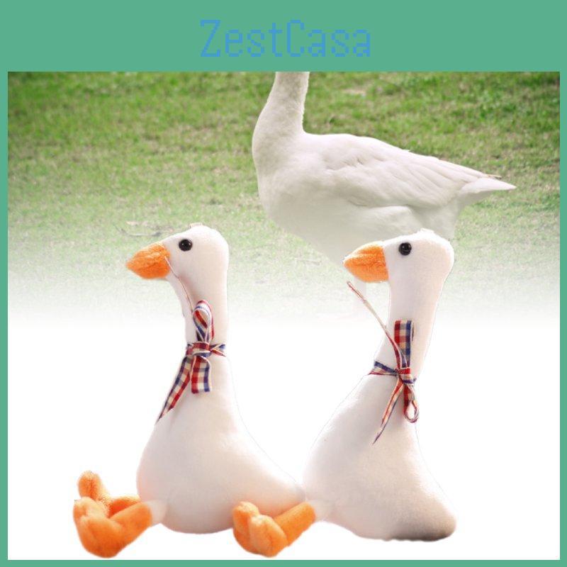 Cute Goose Plush Keychain Adorable Miniature Stuffed Animal Bag Charm 18cm